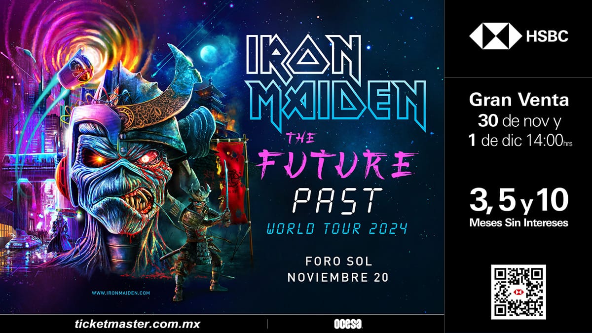 IRON MAIDEN regresa a México en 2024 con concierto en el Foro Sol