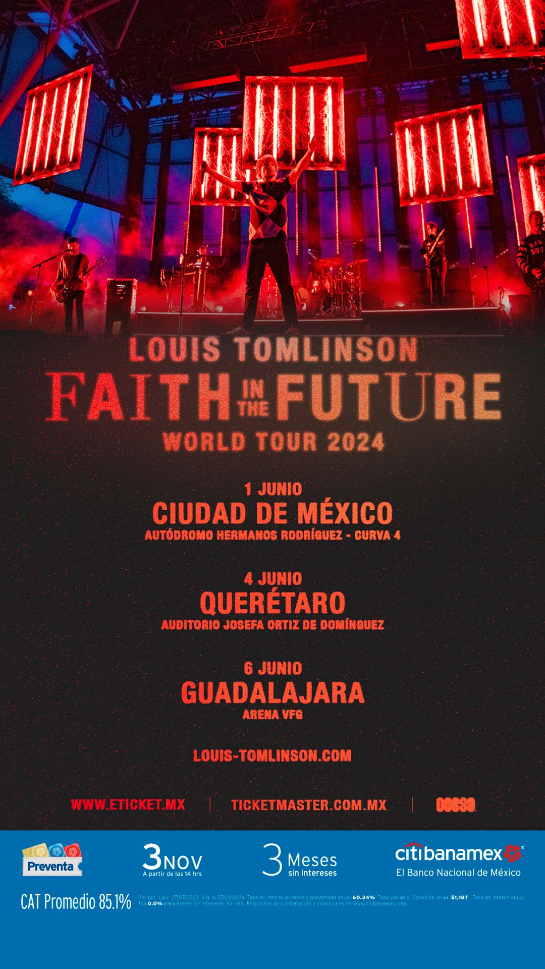 Louis Tomlinson anuncia gira por México 2024
