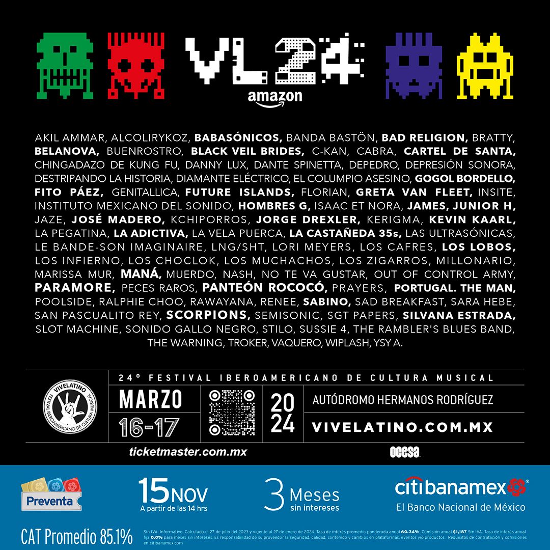 Cartel Vive Latino 2024: Artistas invitados