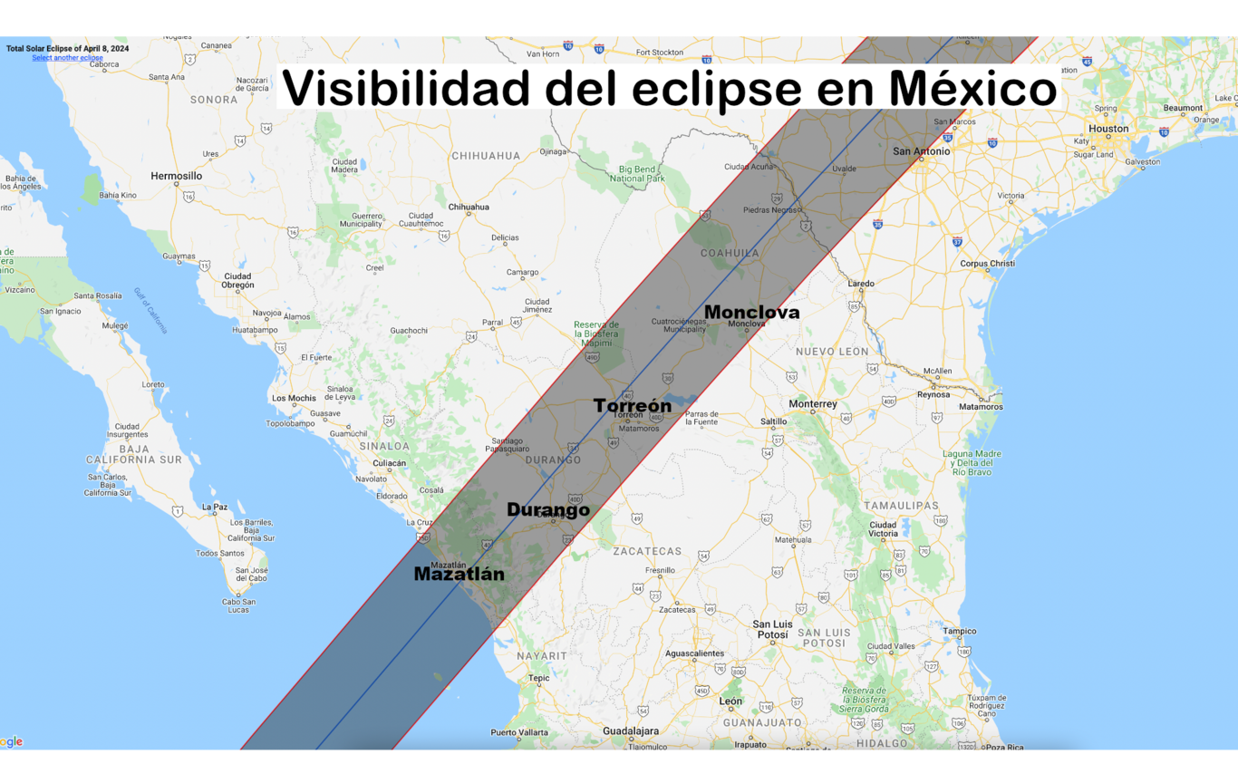 Eclipse Solar Total de 2024 en México Qué es, cuánto durará, cómo y