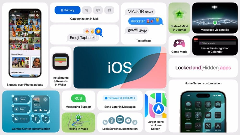 Características y novedades de iOS 18