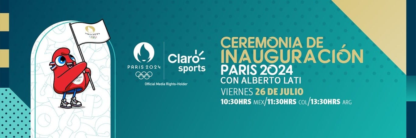 Ceremonia de inauguración Juegos Olímpicos París 2024 por Claro Sports