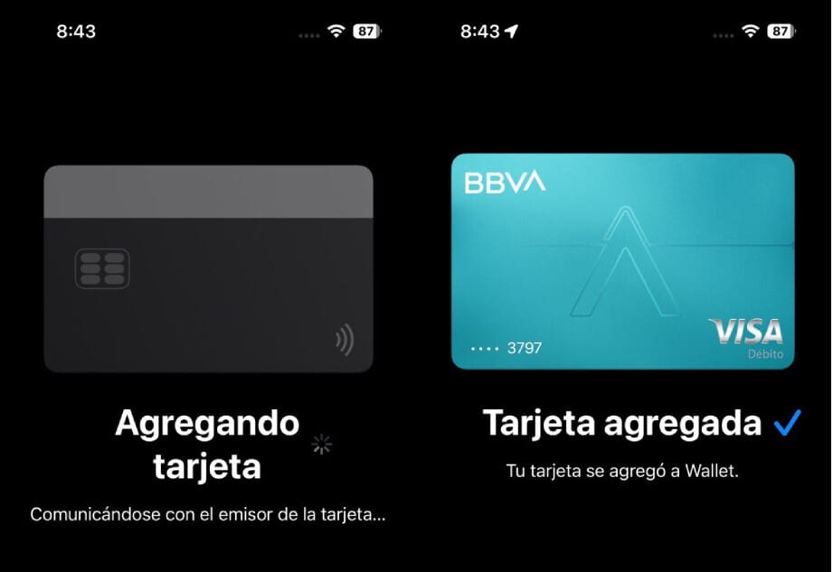 Tarjetas BBVA en Apple Pay México