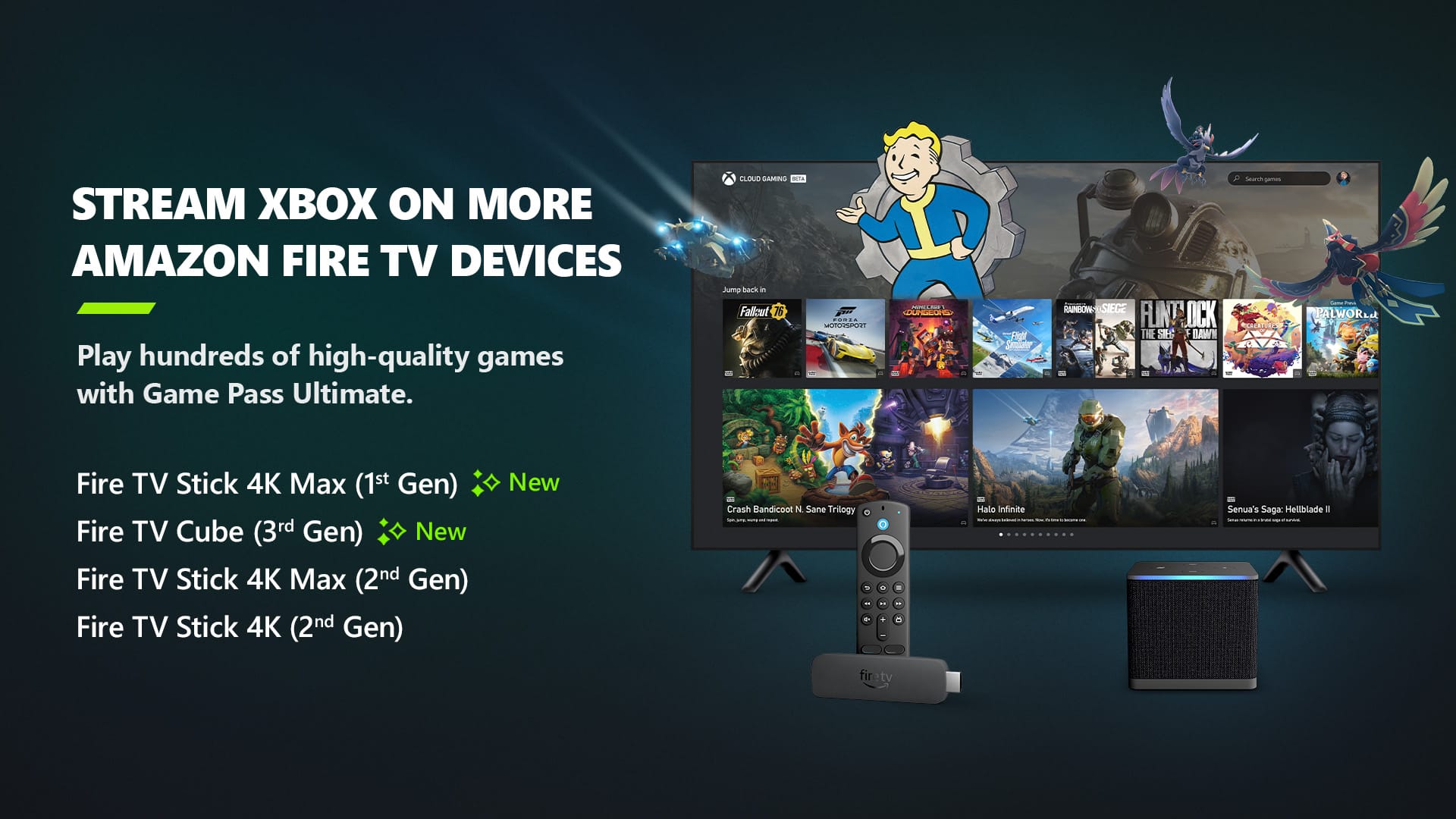 Modelos Fire TV compatibles con Xbox Cloud Gaming