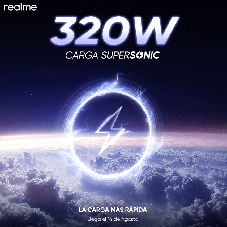 Carga supersónica realme 320W