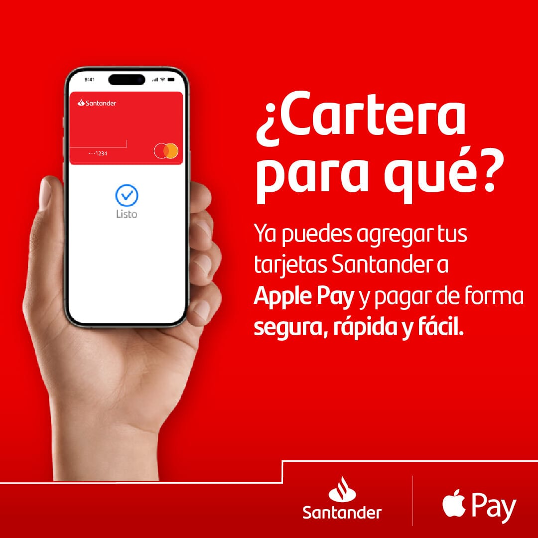 Añadir tus tarjetas Santander a Apple Pay