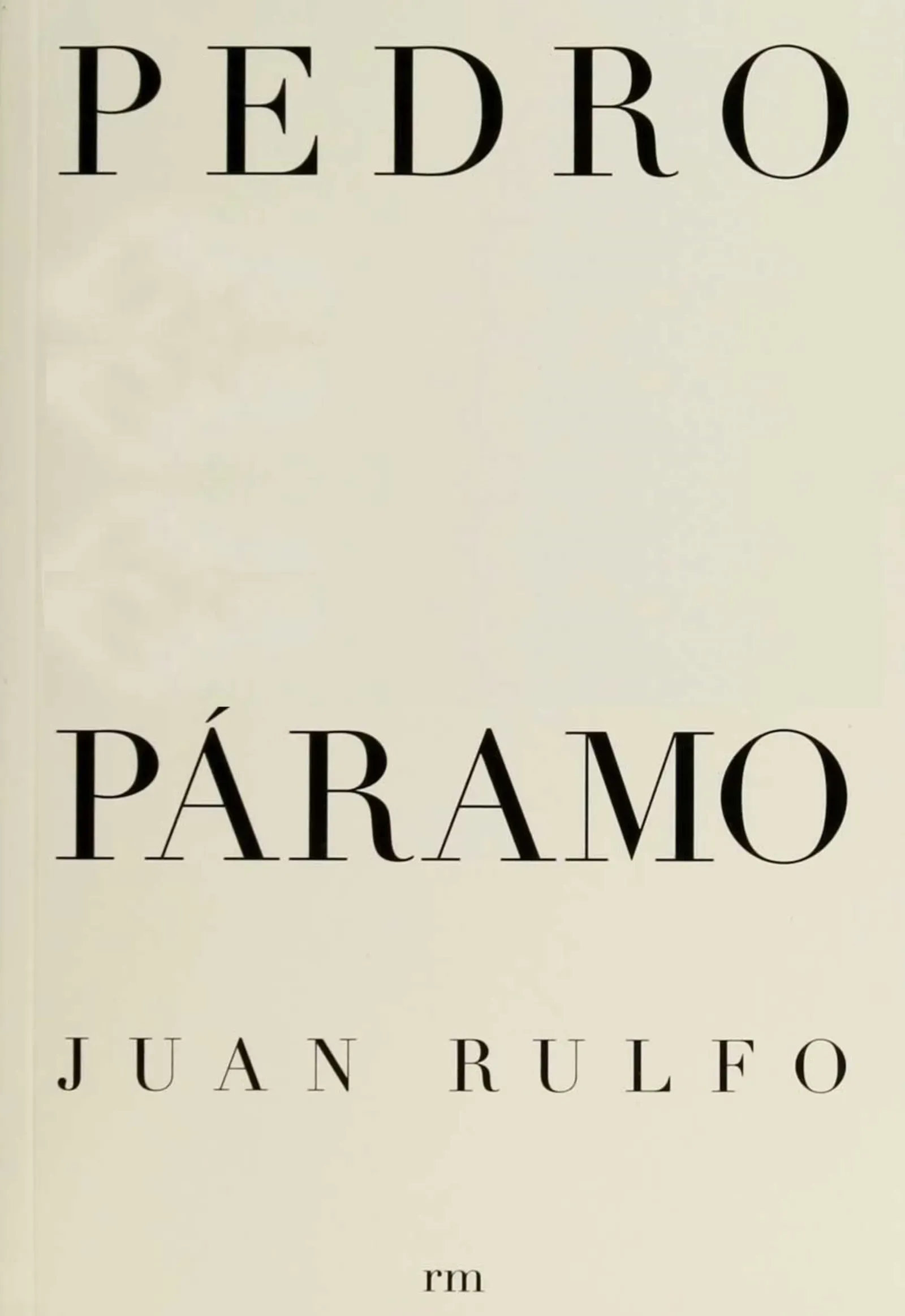 Libro Pedro Páramo