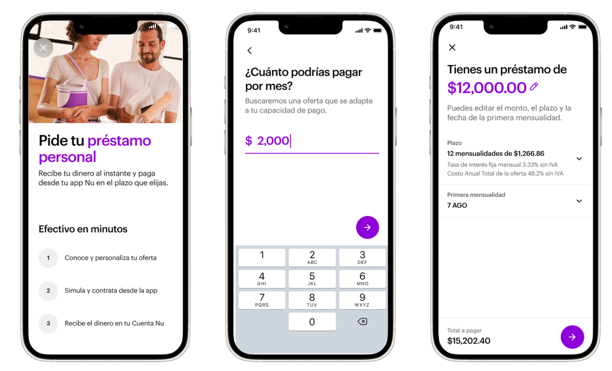 Nu ofrecerá el servicio de préstamos de dinero en México: Con tasa fija y trámite desde la app