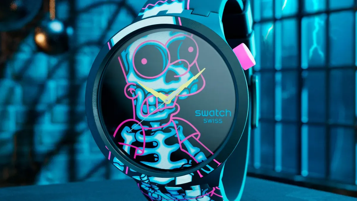 Swatch presenta relojes de Halloween y Día de Muertos con temática de Los Simpson